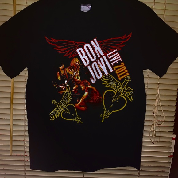Bon Jovi 2011 concert shirt double sided graphics - Picture 2 of 5